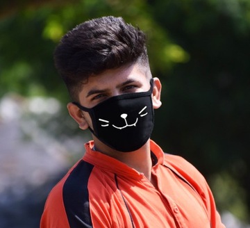 ДЫШАЩАЯ МАСКА для бега ВЕЛОСИПЕД хлопковый CAT