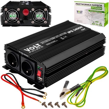 PRZETWORNICA 12V 230V SAMOCHODOWA NAPIĘCIA 3400W