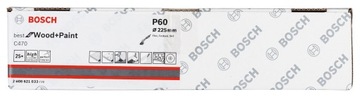 Наждачная бумага на липучке 225мм GR.60 BOSCH для жирафа