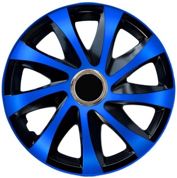 Kołpaki czarno-niebieskie uniwersalne 16'' NRM