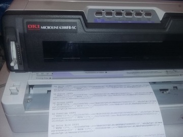 СОВРЕМЕННАЯ 24-игольная машина OKI 6300FB ECO USB LPT без лотка