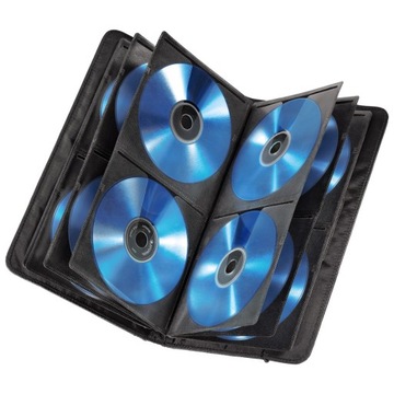 Чехол для 48 DVD-дисков. Кошелек для компакт-дисков SLIM RED HAMA.