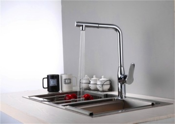 SAVON ELASTYNA выдвижной излив для кухни ХРОМ