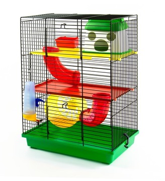 КЛЕТКА С ТУННЕЛЯМИ ДЛЯ ХОМЯКОВ, МЫШЕЙ И ГРЫЗУНОВ