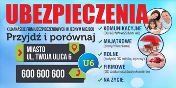 Solidny Baner reklama - Ubezpieczenia Kredyty