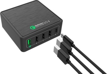Сетевое зарядное устройство 5x USB QC3.0 + 3xUSB + typeC PD 60 Вт