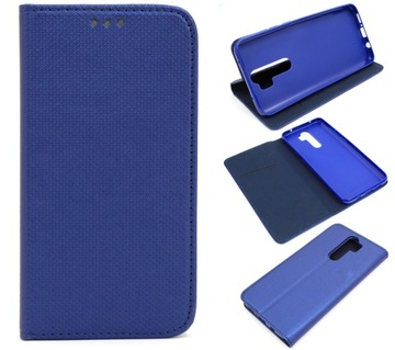 ETUI MAGNET NA BOK do Xia Redmi Note 8 PRO granat Case Pokrowiec