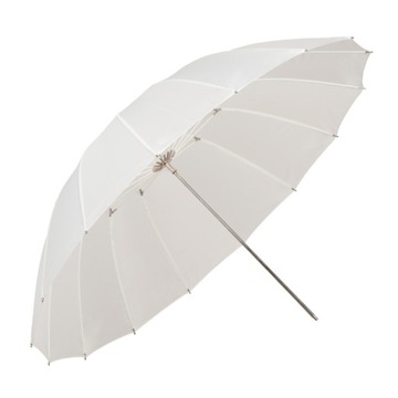 Parasolka biała transparentna 180cm paraboliczna