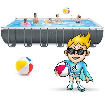 Каркас садового бассейна Intex 732x366x132 26364GN FULL + Switch 2024