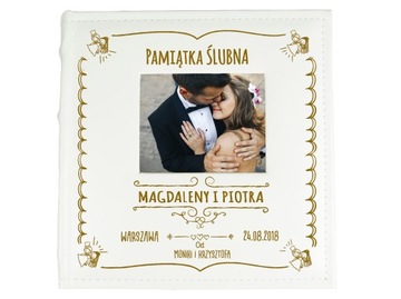 ALBUM NA ZDJĘCIA ŚLUBNY Z OKNEM DLA PARY MŁODEJ