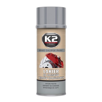 K2 LAKIER FARBA spray DO ZACISKÓW BĘBNÓW SREBRNA