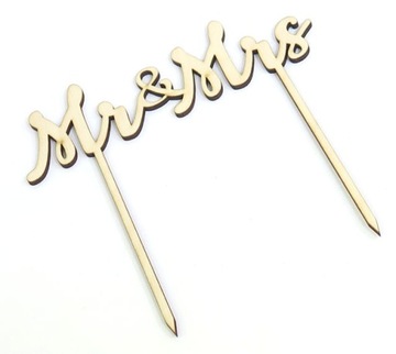 DEKOR TORT CAKE TOPPER Mr & Mrs DECOUPAGE VK58