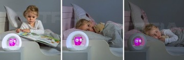 Lampka nocna dla dzieci ZAZU SOWA czujnik dźwięku