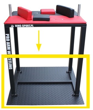 Клетчатая пластина для стола армрестлинга РИНГ
