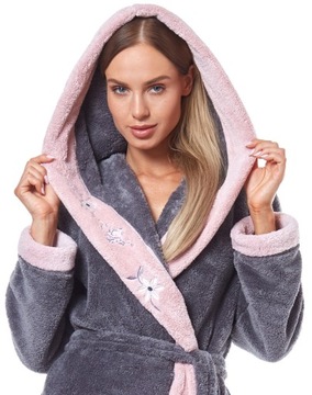 ДЛИННЫЙ ТЕПЛЫЙ ПУХОВЫЙ ЖЕНСКИЙ ХАЛАТ, КРЫША XL