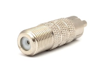 RCA-штекер с металлической розеткой типа F.