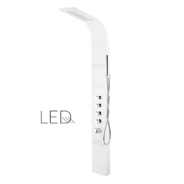 PANEL PRYSZNICOWY CORSAN LED KASKADA MIESZACZ BIAŁ