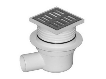 KRATKA ŚCIEKOWA REGULOWANA FI50 10x10 BOCZNA METAL