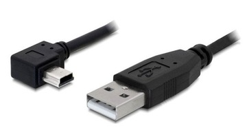 Przewód Kabel USB A - mini USB 1.8m kątowy boczny
