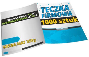 TECZKI OFERTOWE Firmowe A4 z NADRUKIEM 1000 sztuk