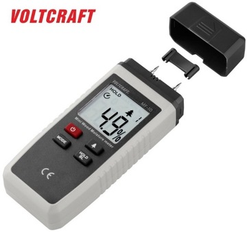 Влагомер древесины, измеритель влажности, измеритель влажности с ЖК-дисплеем, VOLTCRAFT