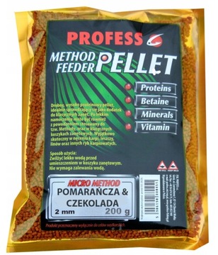 PELLET DO METODY PROFESS MICRO 2mm POMARAŃCZ CZEKO