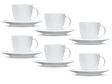 LUBIANA VICTORIA 6x FILIŻANKA 0,2 L + SPODEK LUZ