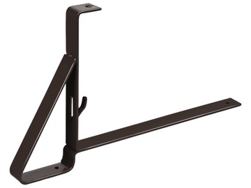 Uchwyt płotka o wysokości 15 cm do blachodachówki lakierowany brąz