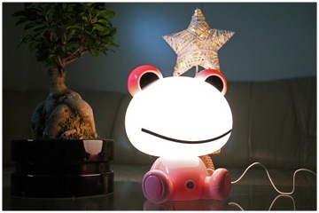 POLUX FROG LED НОЧНИК 2,5ВТ РОЗОВЫЙ