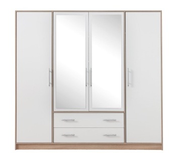 szafa lustrem 200cm szufladami sypialni Smart SRL1