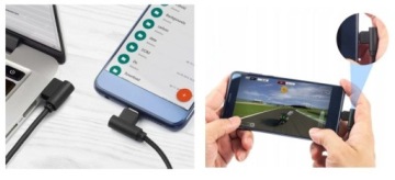 Угловой нейлоновый кабель USB-C 3.1 — USB 2.0, 25 см, СПРАВА