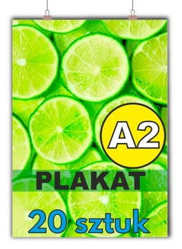PLAKAT A2 - KREDA BŁYSK - 20 sztuk - SUPER JAKOŚĆ