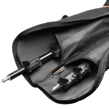 Комплект из двух штативов длиной 250 см с чехлом длиной 105 см.