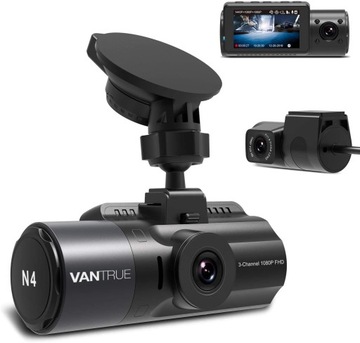 VANTRUE N4 kamera samochodowa PRZÓD TYŁ WNĘTRZE