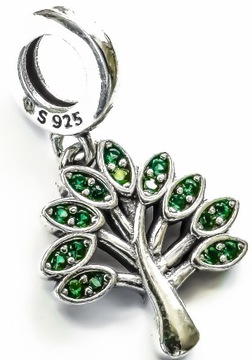 CHARMS KORALIK DO BRANSOLETKI MODUŁOWEJ SREBRO 925 DRZEWKO