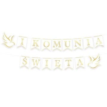 BANER GIRLANDA I KOMUNIA ŚWIĘTA 250CM