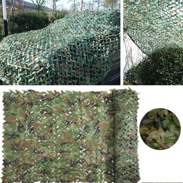 SIATKA MASKUJĄCA Z PODWÓJNYM KAMUFLAŻEM 2 X 3M