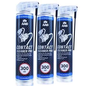3x Contact Cleaner PRO 300ml DO CZYSZCZENIA STYKÓW