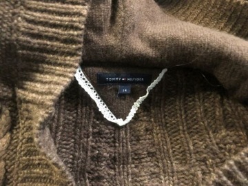 TOMMY HILFIGER 14,40 sweter damski dlugi cieply jak nowy