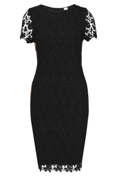HUGO BOSS sukienka suknia koronkowa elegancka czarna M