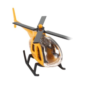 Dziecięcy helikopter ze stopu odlewanego w skali 1/64, żółty