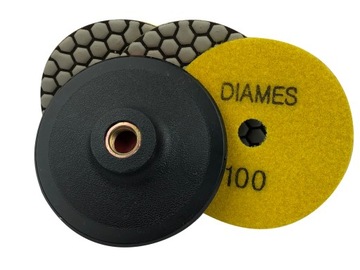 ДИСК ШЛИФОВАЛЬНЫЙ ГОНШАРНЫЙ 3 X #100 СУХОЙ + РУЧКА M14