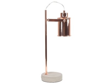 Lampa stołowa biurkowa metalowa miedziana