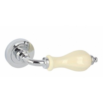 Klamka do drzwi wewnętrznych Ecru CHROM