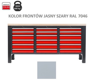 Stół warsztatowy garaż narzędziowy ślusarski szafka kolory mocny - warianty