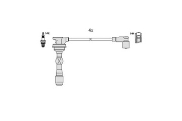 HITACHI SADA PŘÍVODŮ ZAPALOVACÍ HYUNDAI I10 I I20 KIA PICANTO