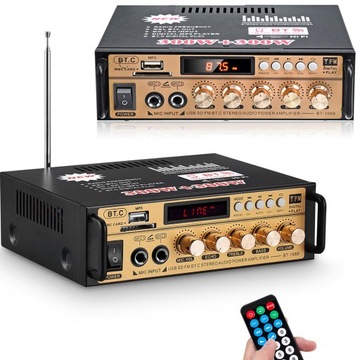 Wzmacniacz Do Kolumn Bluetooth 5.0 Radio Mocy 600W