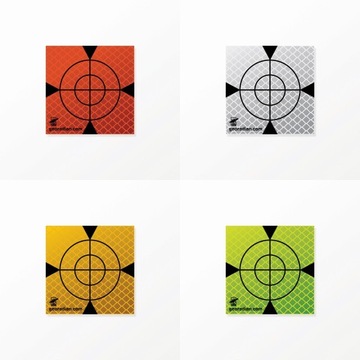 100 шт. Фольга дальномерная 60х60мм + оранжевая крышка.