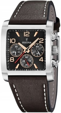 Zegarek męski FESTINA 20653/4 brązowy klasyczny