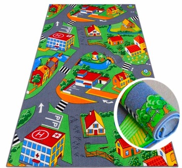 DYWAN DLA DZIECKA 200x300 MATA DROGI ULICE MIASTO